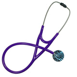 UltraScope Single Stethoscope Zebra Print Light Blue