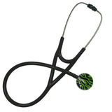 UltraScope Single Stethoscope Zebra Print Light Green