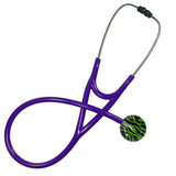 UltraScope Single Stethoscope Zebra Print Light Green