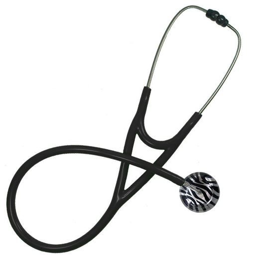 UltraScope Single Stethoscope Zebra Print Silver