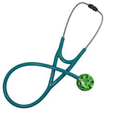 UltraScope Single Stethoscope Bones & Paw Prints Light Green