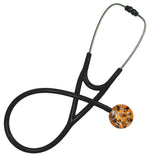UltraScope Single Stethoscope Bones & Paw Prints Orange