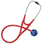 UltraScope Single Stethoscope Bones & Paw Prints Royal Blue