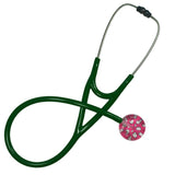 UltraScope Single Stethoscope Hearts and Glitter Hot Pink