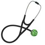 UltraScope Single Stethoscope Hearts and Glitter Light Green