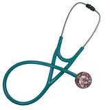 UltraScope Single Stethoscope Hearts and Glitter Light Pink