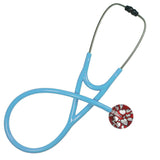 UltraScope Single Stethoscope Hearts and Glitter Red