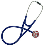 UltraScope Single Stethoscope Hearts and Glitter Red