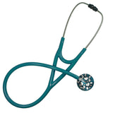 UltraScope Single Stethoscope Hearts and Glitter Teal