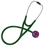 UltraScope Single Stethoscope Polka Dots Purple and Hot Pink