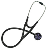 UltraScope Single Stethoscope Polka Dots Black and Purple