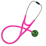 UltraScope Single Stethoscope Polka Dots Black and Light Green