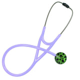 UltraScope Single Stethoscope Polka Dots Black and Light Green