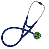 UltraScope Single Stethoscope Polka Dots Black and Light Green
