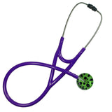 UltraScope Single Stethoscope Polka Dots Black and Light Green