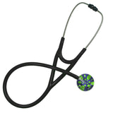 UltraScope Single Stethoscope Polka Dots Purple and Light Green