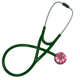 UltraScope Single Stethoscope Polka Dots White and Hot Pink