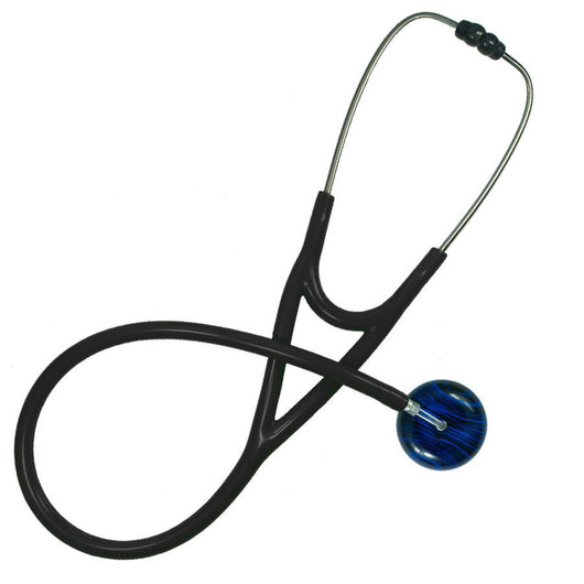 UltraScope Single Stethoscope Black Pinstripe Royal Blue