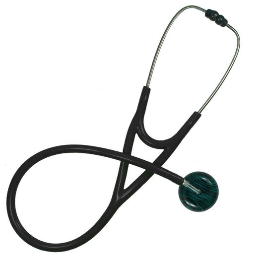 UltraScope Single Stethoscope Black Pinstripe Teal