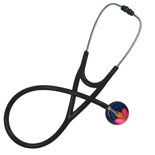 UltraScope Single Stethoscope Lotus Flower Navy Blue