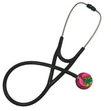 UltraScope Single Stethoscope Abstract Daisy Hot Pink and Light Green