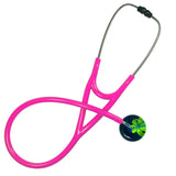UltraScope Single Stethoscope Abstract Daisy Navy Blue and Light Green