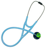 UltraScope Single Stethoscope Abstract Daisy Navy Blue and Light Green
