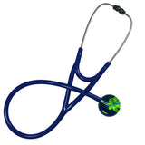 UltraScope Single Stethoscope Abstract Daisy Navy Blue and Light Green
