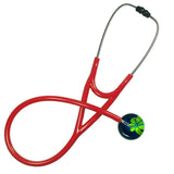 UltraScope Single Stethoscope Abstract Daisy Navy Blue and Light Green