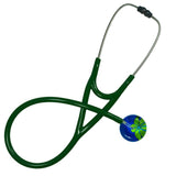 UltraScope Single Stethoscope Abstract Daisy Royal Blue and Light Green