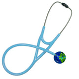UltraScope Single Stethoscope Abstract Daisy Royal Blue and Light Green