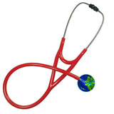 UltraScope Single Stethoscope Abstract Daisy Royal Blue and Light Green