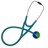 UltraScope Single Stethoscope Abstract Daisy Royal Blue and Light Green