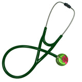 UltraScope Single Stethoscope Abstract Daisy Light Green and Hot Pink