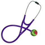 UltraScope Single Stethoscope Abstract Daisy Light Green and Hot Pink
