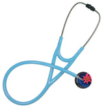 UltraScope Single Stethoscope Abstract Daisy Navy Blue and Hot Pink