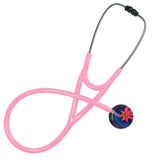 UltraScope Single Stethoscope Abstract Daisy Navy Blue and Hot Pink
