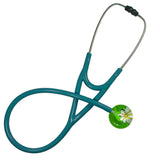 UltraScope Single Stethoscope Abstract Daisy Light Green and White