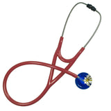 UltraScope Single Stethoscope Abstract Daisy Royal Blue and White
