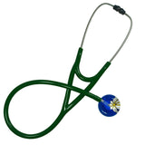 UltraScope Single Stethoscope Abstract Daisy Royal Blue and White