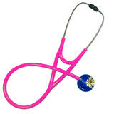 UltraScope Single Stethoscope Abstract Daisy Royal Blue and White