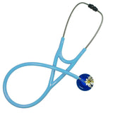UltraScope Single Stethoscope Abstract Daisy Royal Blue and White