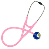 UltraScope Single Stethoscope Abstract Daisy Royal Blue and White