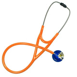UltraScope Single Stethoscope Abstract Daisy Royal Blue and White
