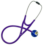 UltraScope Single Stethoscope Abstract Daisy Royal Blue and White
