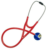 UltraScope Single Stethoscope Abstract Daisy Royal Blue and White