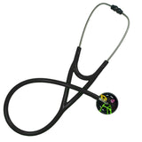 UltraScope Single Stethoscope Peace Signs Black