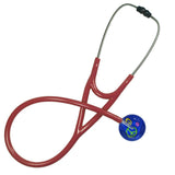 UltraScope Single Stethoscope Peace Signs Royal Blue