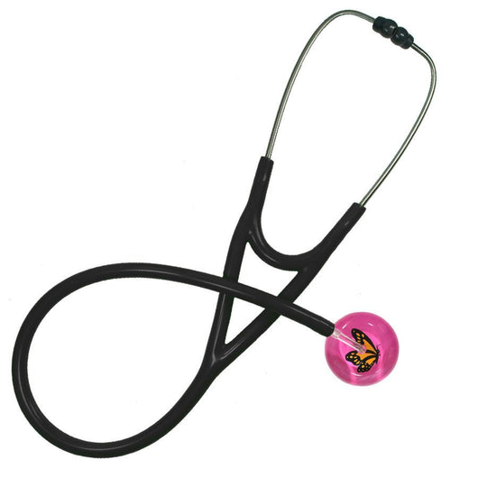 UltraScope Single Stethoscope Monarch Butterfly Hot Pink