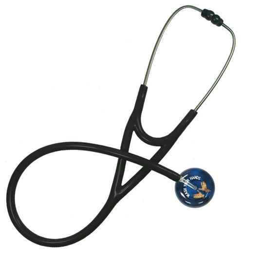 UltraScope Single Stethoscope Wash Your Hands (Pre- Engraved) Navy Blue